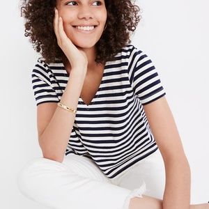 Madewell Setlist Boxy Top in Marton Stripe